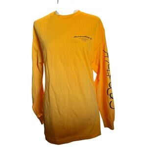 Schoolboy Q TDE Crash Talk Long Sleeve Shirt, Yellow, Streetwear, Unisex Medium